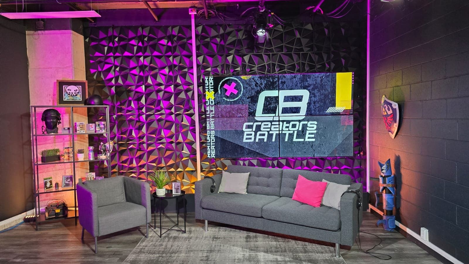 Set de Creators Battle producido en el estudio de GGTech LATAM